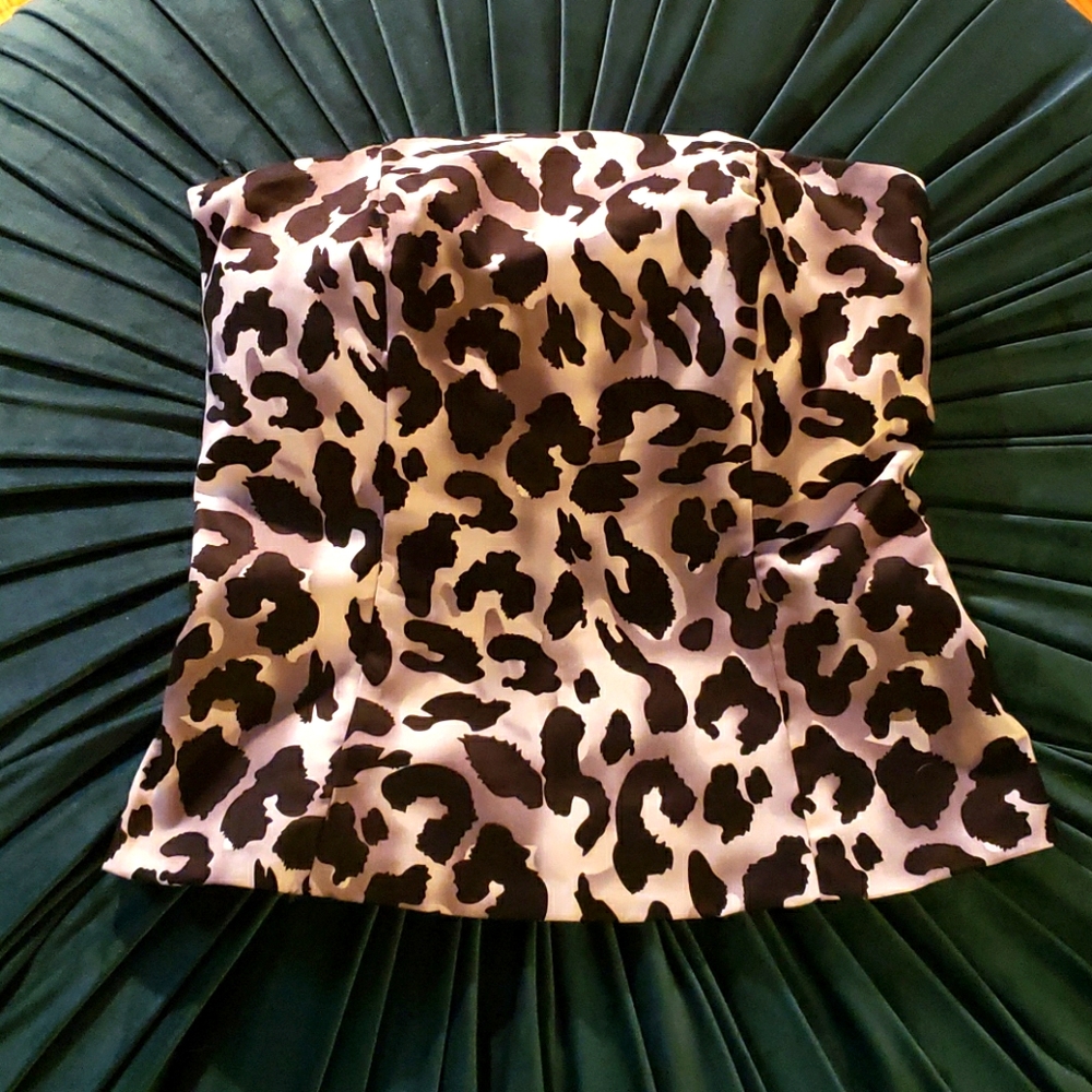 Cache Animal Print Tube Top. - image 1